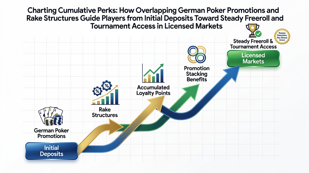 Darstellung kumulativer Poker-Belohnungspfade in deutschen lizenzierten Märkten
