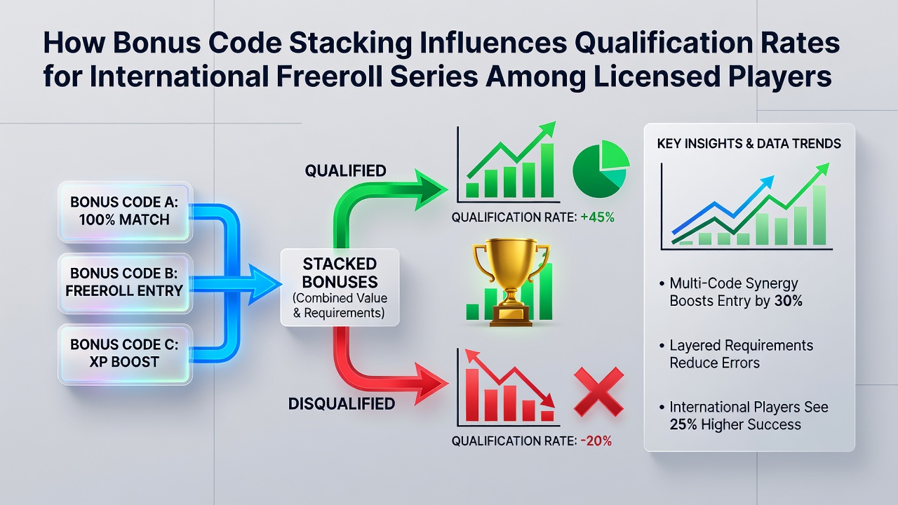 Analyse der Qualifikationsraten in Freeroll-Serien durch gestapelte Bonus-Codes auf lizenzierten Plattformen