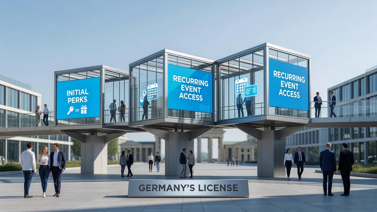 Players accessing recurring poker events through loyalty milestones in licensed German venues