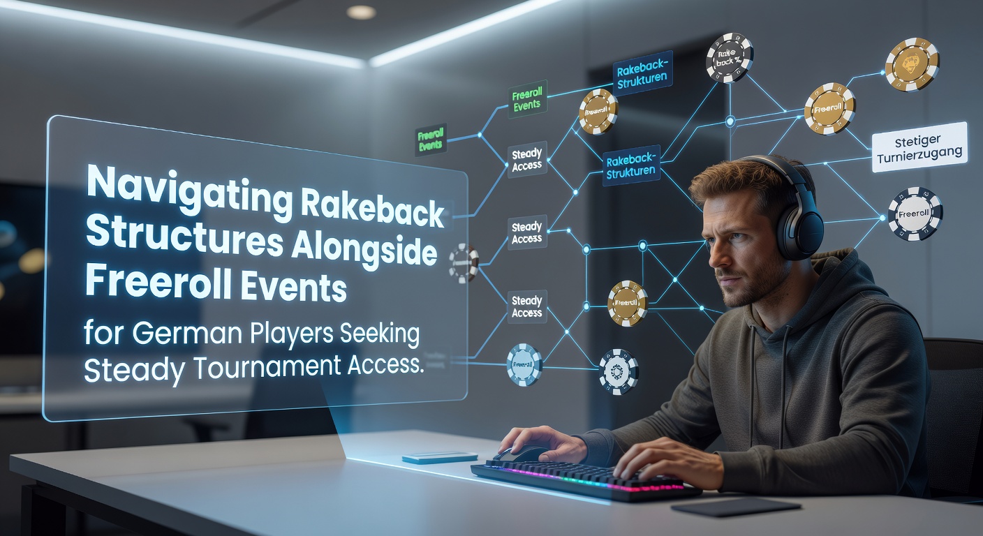 Deutsche Pokerspieler analysieren Rakeback-Optionen neben Freeroll-Turnieren auf einer Online-Plattform